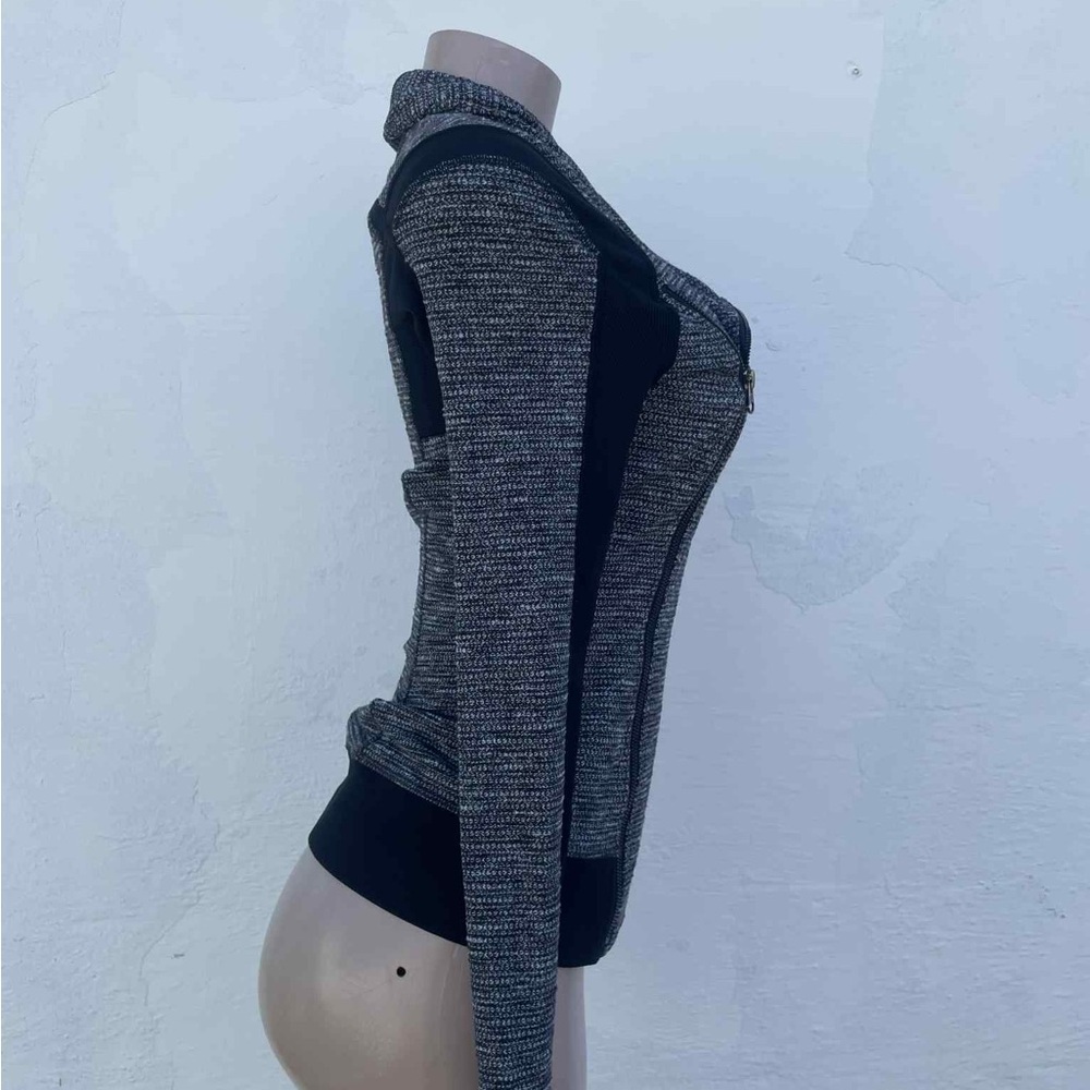 lululemon athletica Gray and Black Cowl Neck Sweater - Picture 3 of 7
